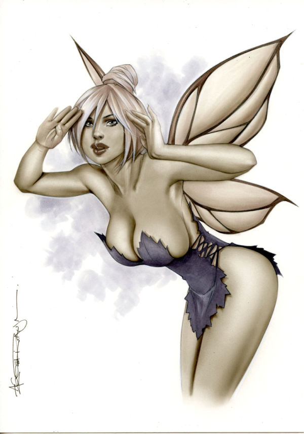 Image for 8,5X11" TINKERBELL  PINUP ARTWORK by ALEX MIRANDA 