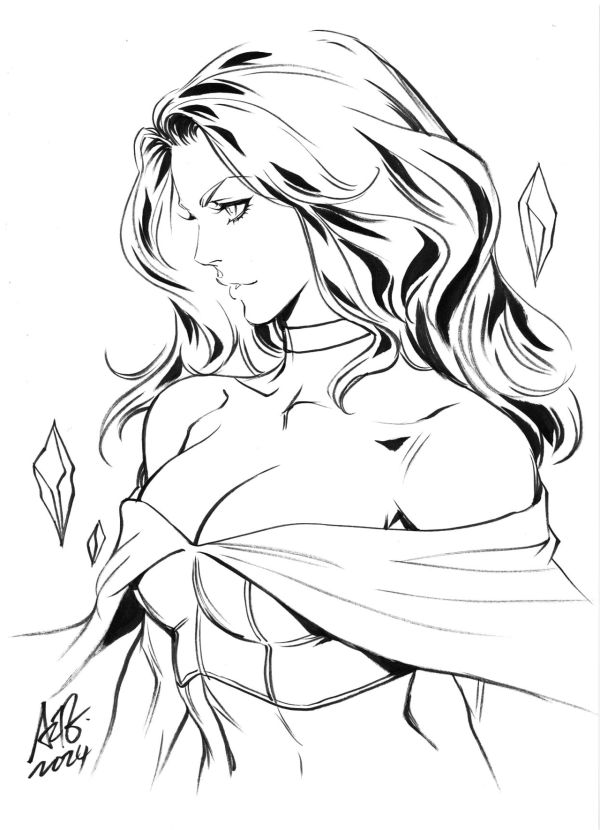 Image for Emma Frost convention sketch by Artgerm