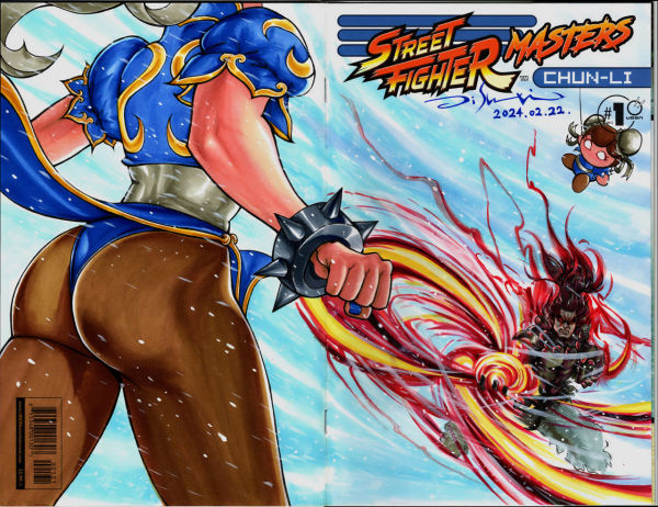 Image for ChunLi vs Akuma Sketch Cover by Disanxian