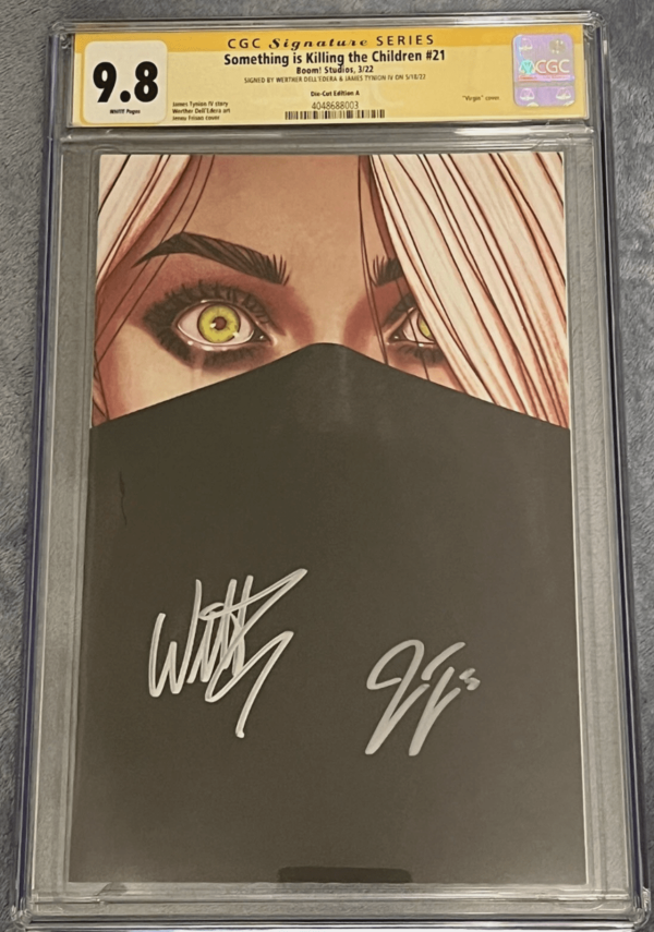 Image for SOMETHING IS KILLING THE CHILDREN #21 DIE CUT COVER A CGC 9.8 SS SIGNED TYNION