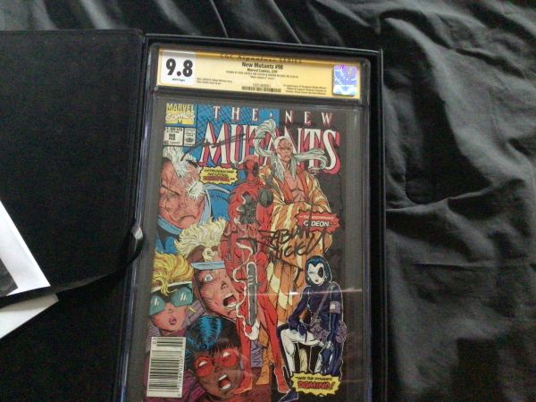 Image for New Mutants #98 CGC 9.8 Signed by Rob Liefeld and Fabian Nicieza (Mark Jewelers Insert)