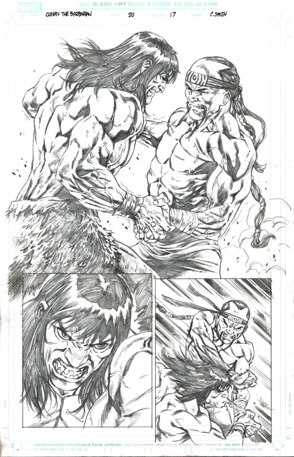 Image for  Conan the Barbarian #20 Page 17 Pencils and Inks