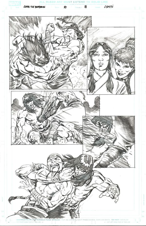 Image for Conan the Barbarian #20 Page 18 Pencils and Inks