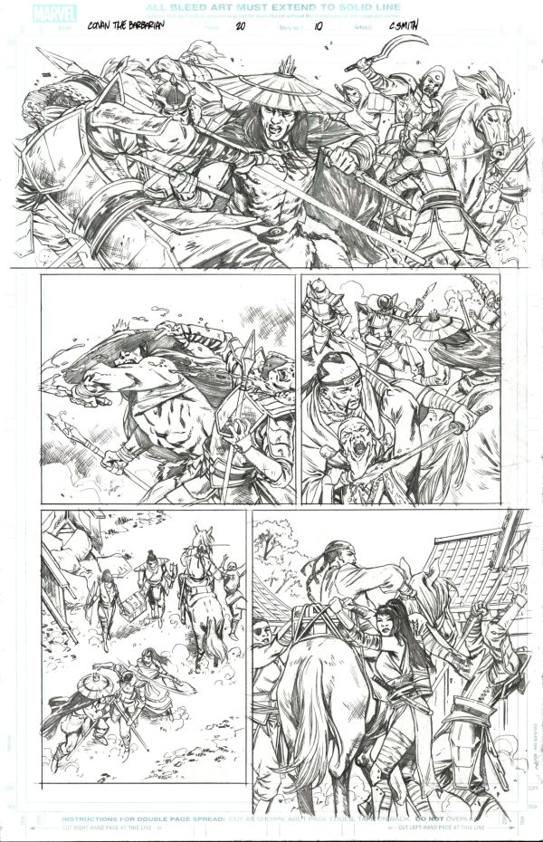 Image for Conan the Barbarian #20 Page 10 Pencils and Inks