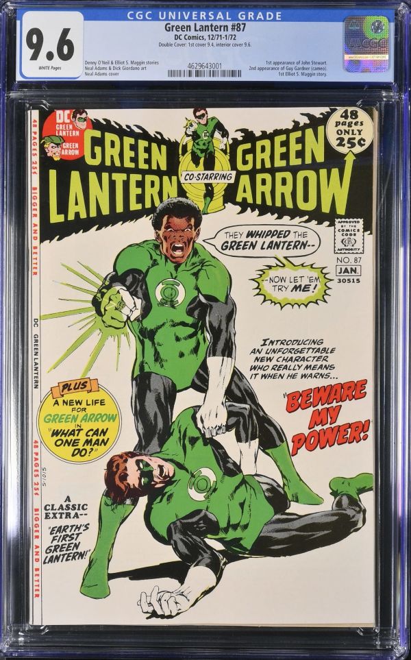 Image for Green Lantern #87 CGC 9.6 rare DOUBLE COVER