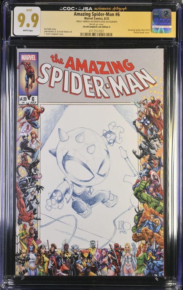 Image for Amazing Spider-Man #6 CGC 9.9 Spider-Punk Sketch by Freely Abrigo