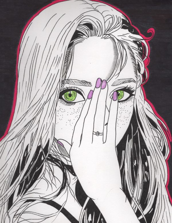 Image for Manga-Style Portrait with Green Eyes