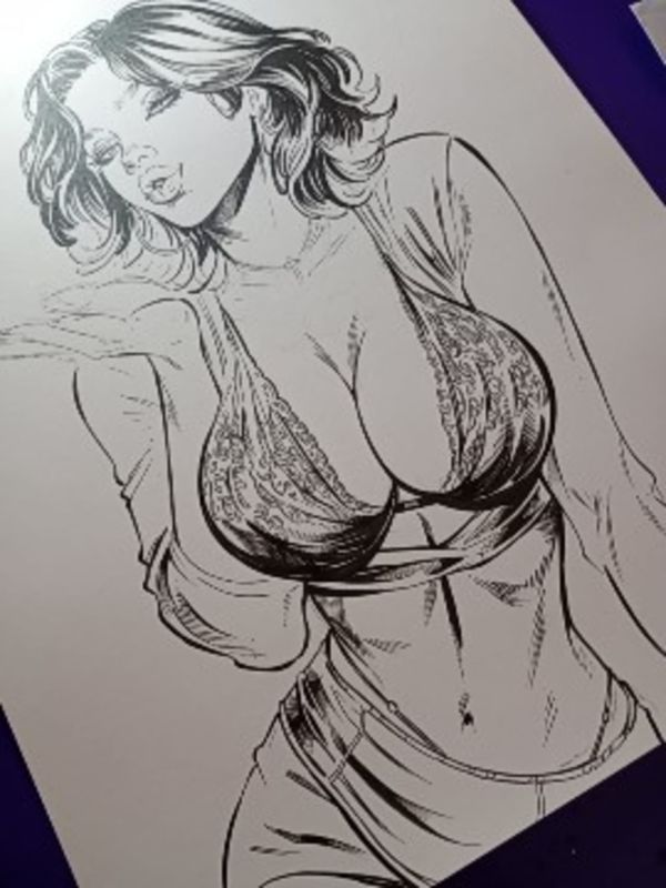 Image for OPEN FOR COMMISSIONS - Original Female Figure Commission Example