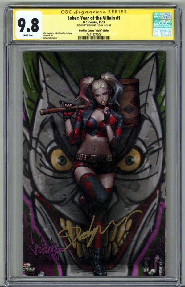 Image for JOKER: YEAR OF THE VILLAIN #1 CGC 9.8 SS SIGNED JEEHYUNG LEE VIRGIN LOW POP RARE