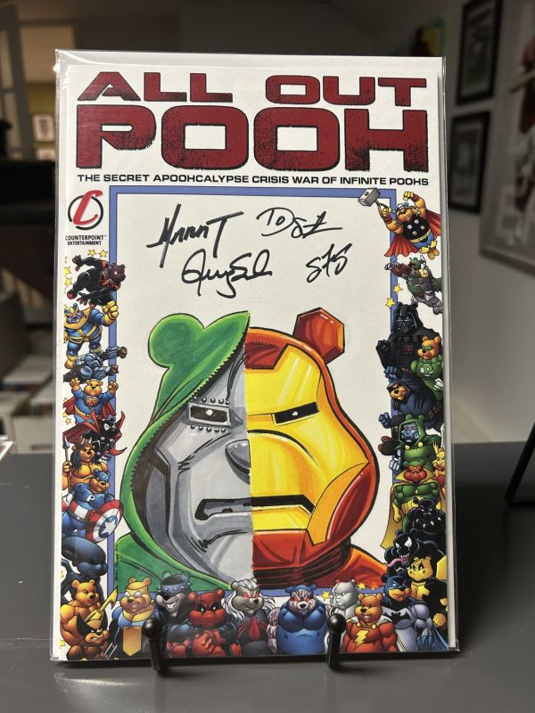 Image for All Out Pooh Apoohcalypse Variant Sketch Cover Signed by Marat Mychaels, Sean Forney, Terry Sala, Dietrich Smith