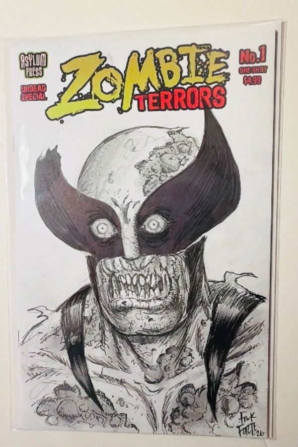 Image for Marvel Zombies Wolverine ORIGINAL SKETCH ART by Frank Forte