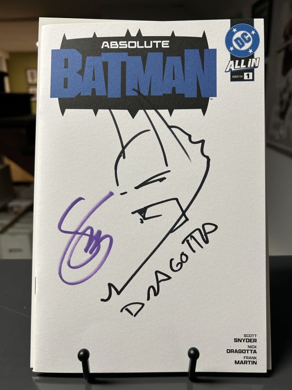 Image for Absolute Batman #1 UAE Arabic Blank Variant SKETCH Signed by Dragotta + Synder