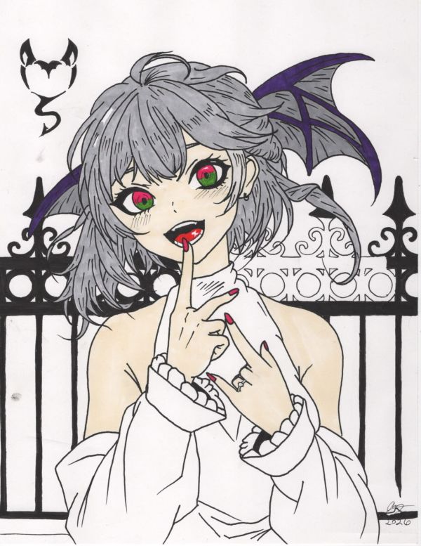 Image for Vampire Princess Illustration work in progress will finish soon 