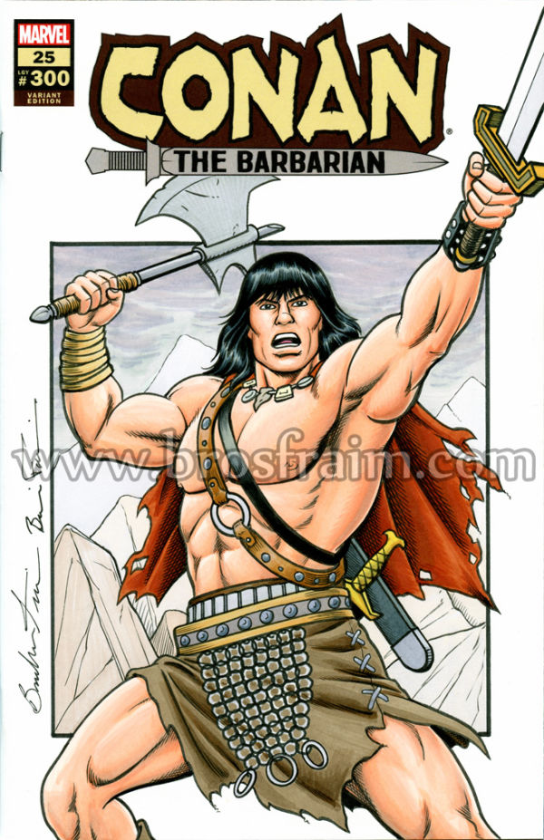 Image for CONAN The Barbarian Sketch Cover by the Fraim Bros!