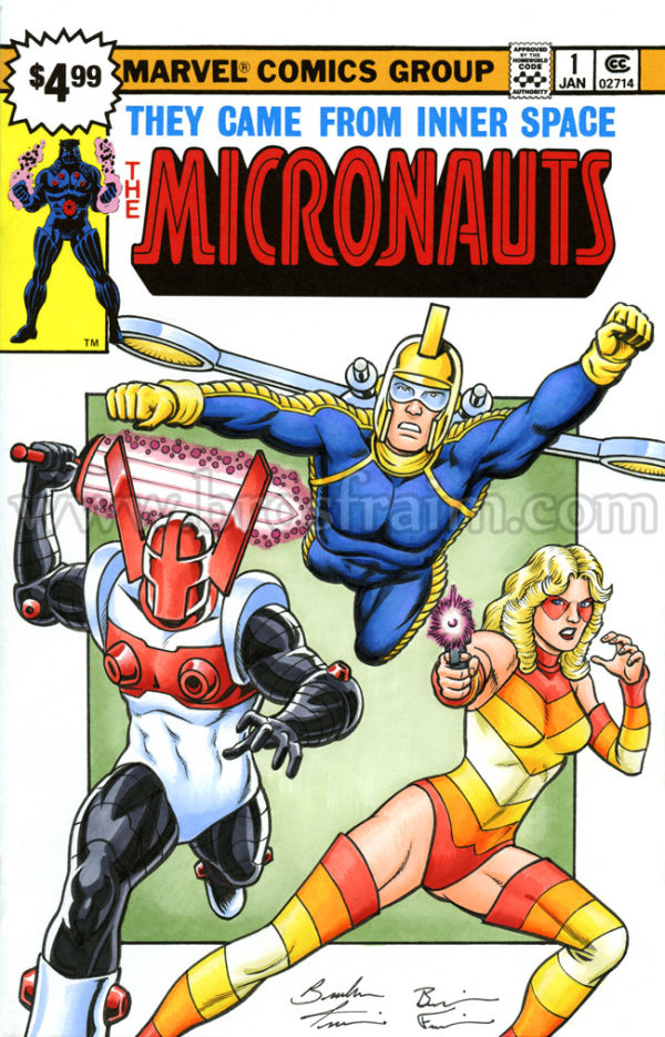 Image for MICRONAUTS Sketch Cover by the Fraim Bros.!