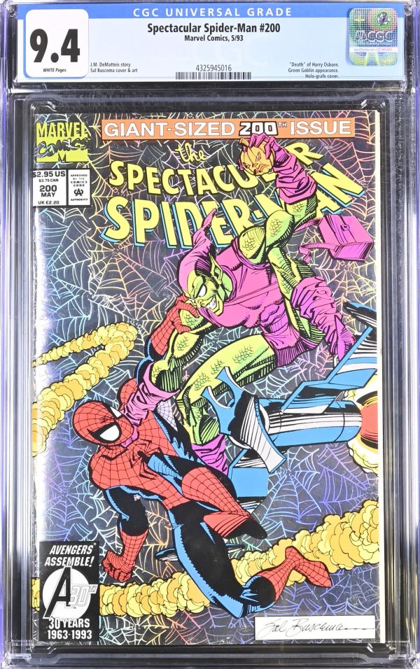 Image for Spectacular Spider-Man #200 CGC 9.4