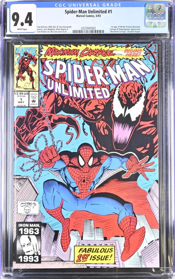 Image for Spider-Man Unlimited #1 CGC 9.4
