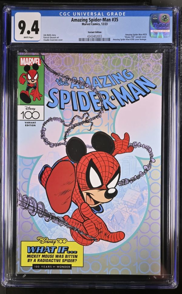 Image for Amazing Spider-Man #35 Disney 100 Variant CGC 9.4