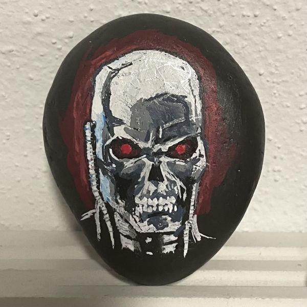 Image for Terminator T-800 Rock Art by Greg Horn