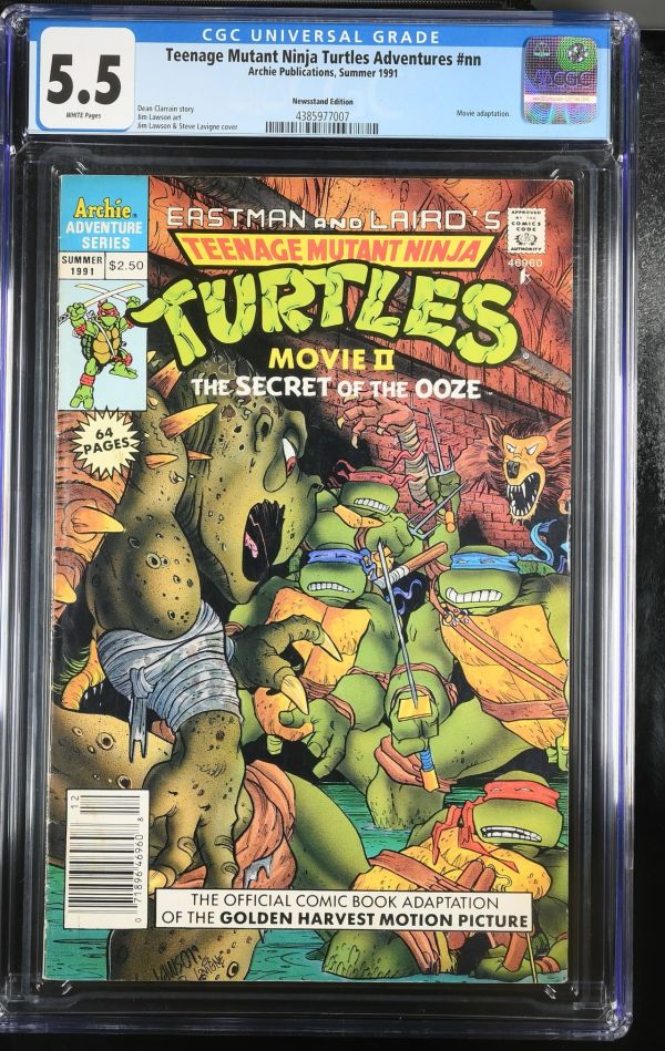 Image for Teenage Mutant Ninja Turtles Movie II #1 CGC 5.5