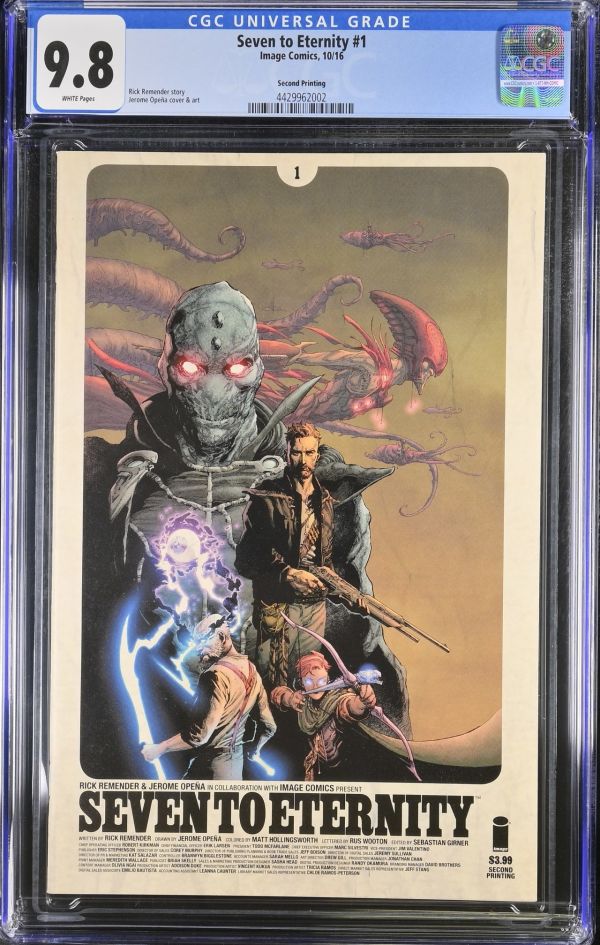 Image for Seven to Eternity #1 CGC 9.8 Second Printing