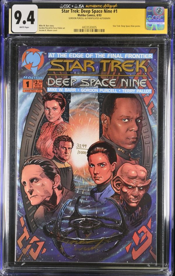 Image for Star Trek: Deep Space Nine #1 CGC 9.4 Signed by Gordon Purcell