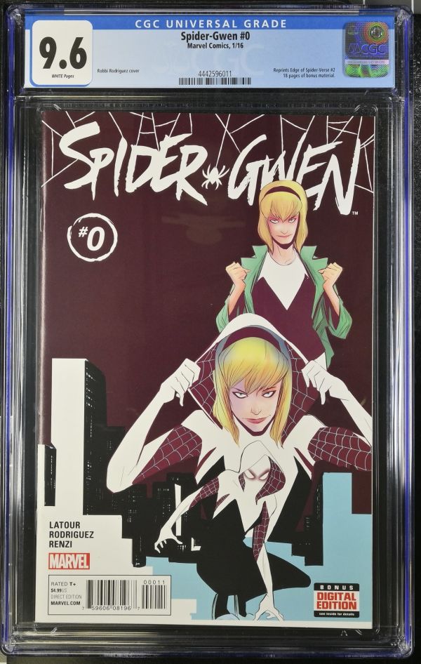 Image for Spider-Gwen #0 CGC 9.6