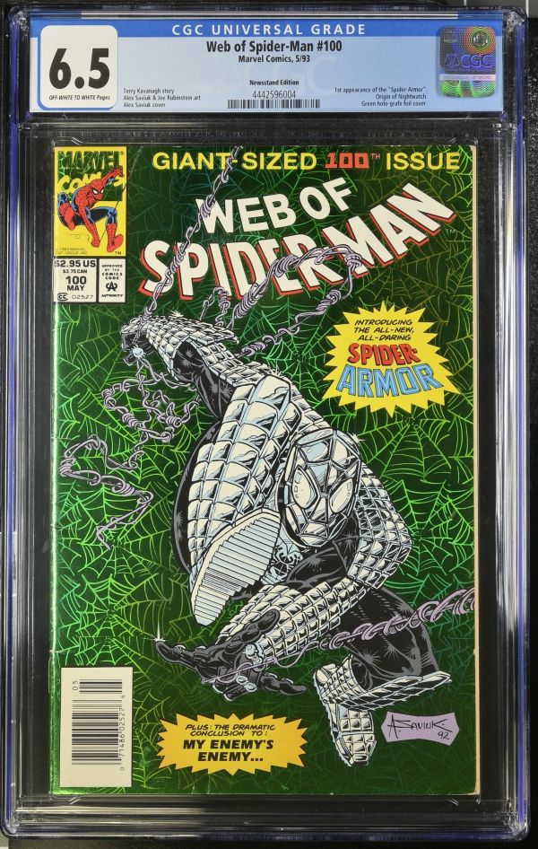 Image for Web of Spider-Man #100 CGC 6.5
