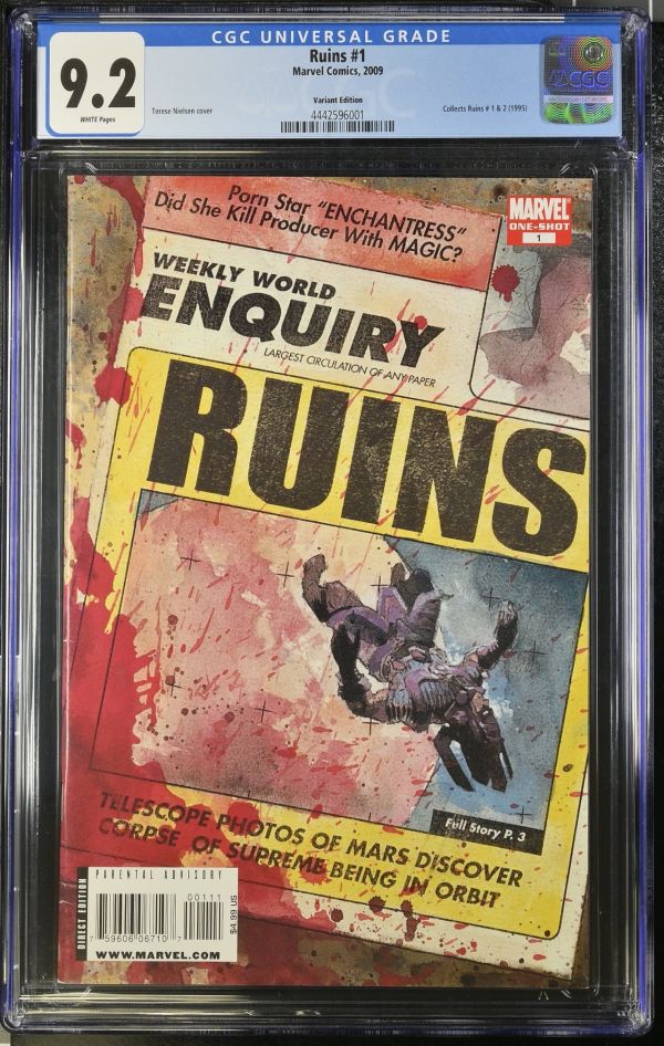 Image for Ruins #1 Variant Edition CGC 9.2