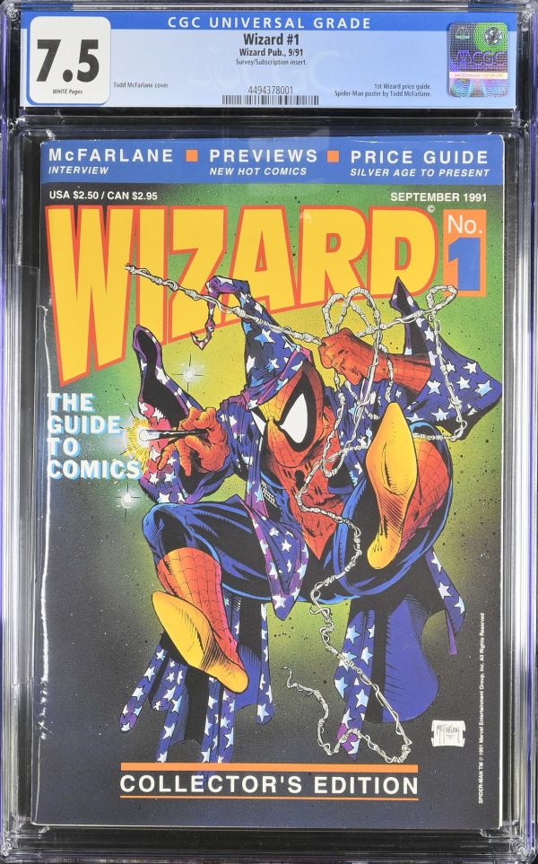 Image for Wizard #1 CGC 7.5