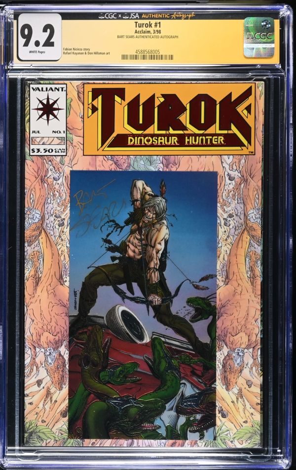 Image for Turok #1 CGC 9.2 Signed by Bart Sears