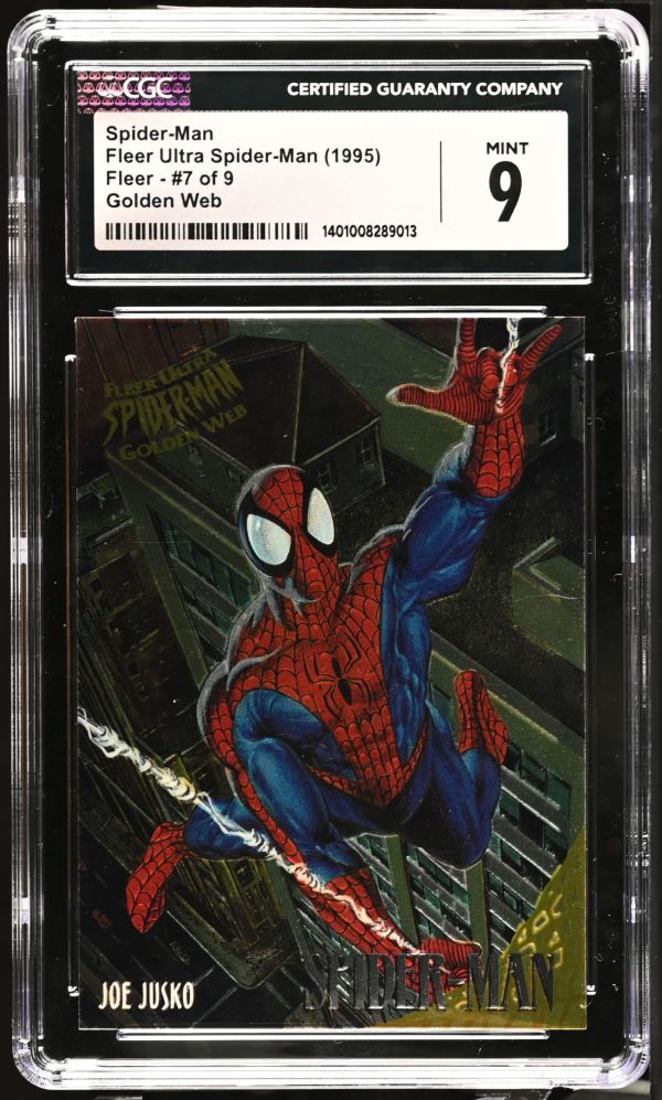 Image for Spider-Man #7 of 9 | Fleer Ultra Spider-Man | Golden Web | CGC 9