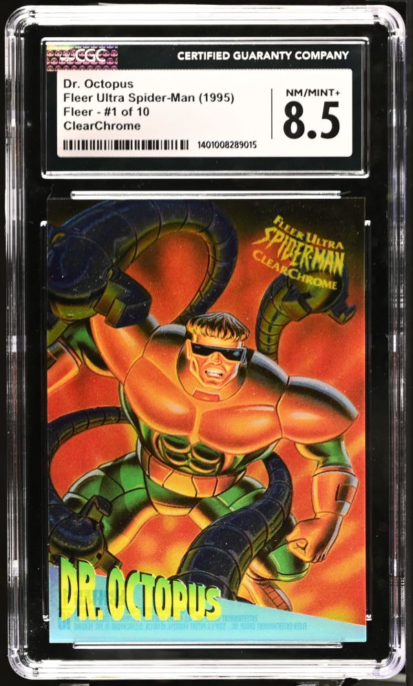 Image for Dr. Octopus #1 of 10 | Fleer Ultra Spider-Man | ClearChrome | CGC 8.5