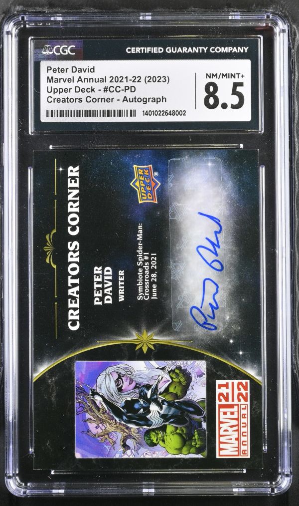 Image for Peter David #CC-PD | Marvel Annual 2021-22 | Creators Corner, Autograph | CGC 8.5