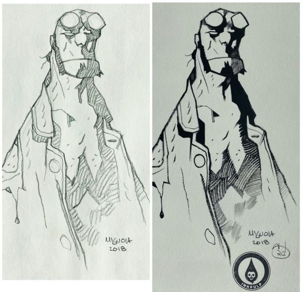 Image for Hellboy Original Pencil and Ink Art by Mike Mignola and Shawn Crystal