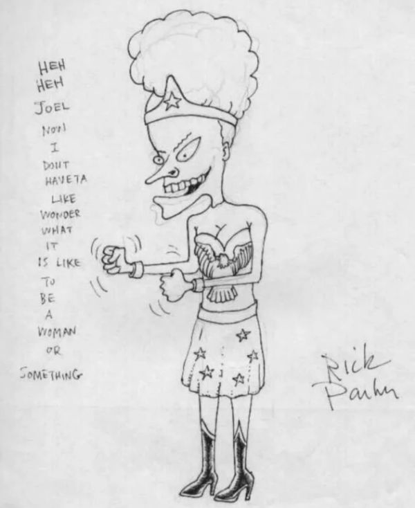 Image for Beavis as Wonder Woman by Rick Parker