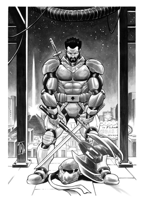 Image for Absolute Aceblade #10 Original Cover Art Signed by Giacomo Guida