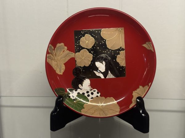 Image for One of a Kind Peach Momoko Lacquer Plate