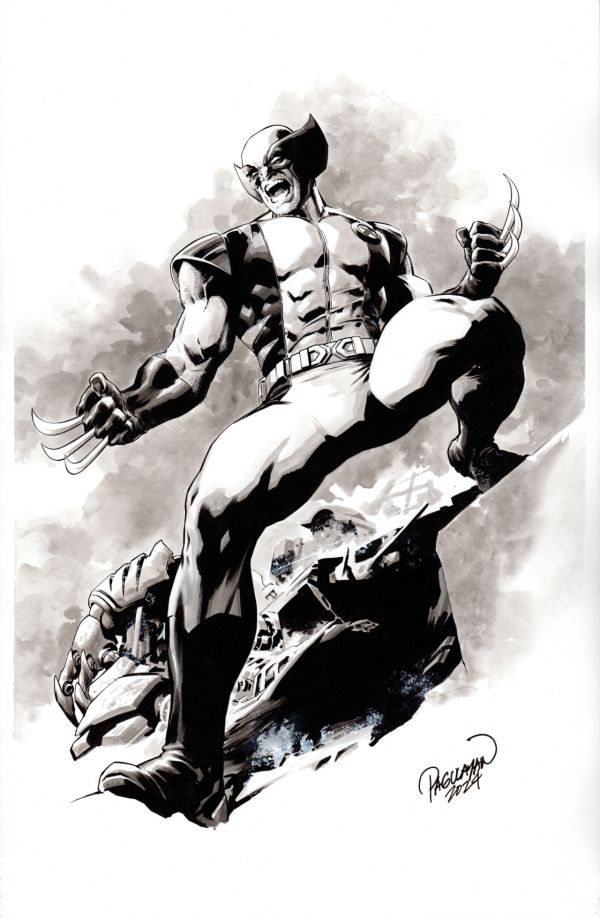 Image for Wolverine inked on 11 x 17 board, 2024