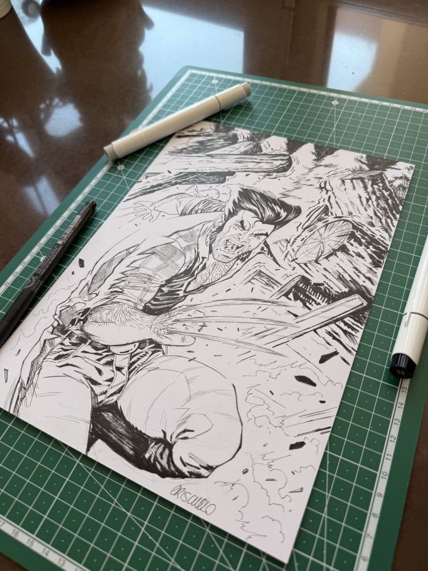 Image for Wolverine Original Ink Drawing