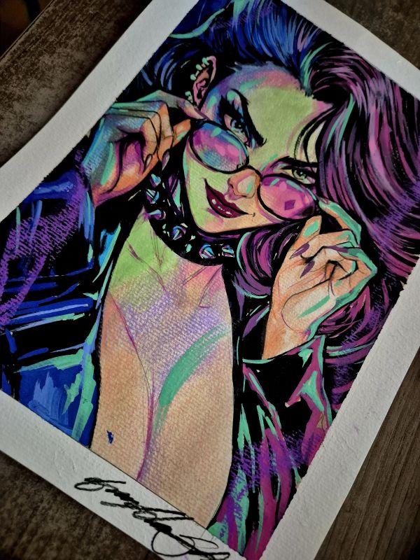 Image for Harley Quinn - Pinup art by Guilherme Silva - 8,2" x 11,2"
