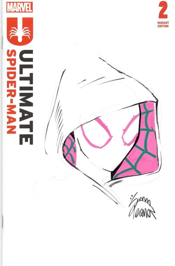 Image for Spider-Gwen Ghost Spider sketch cover by Ryan Stegman