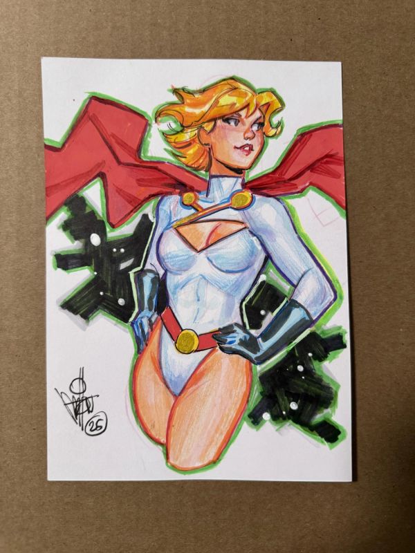 Image for Power Girl sketch by Mel Milton