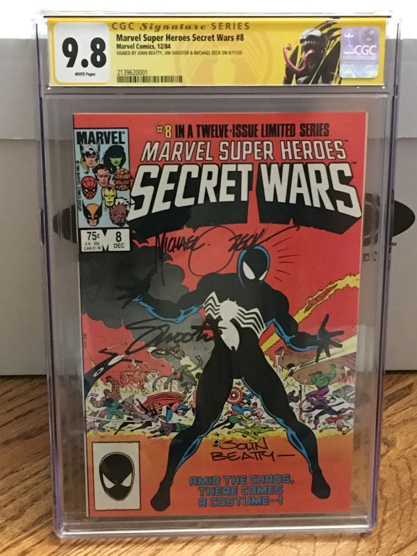 Image for Marvel Super Heroes Secret Wars #8 CGC 9.8 Signed by John Beatty, Jim Shooter & Michael Zeck