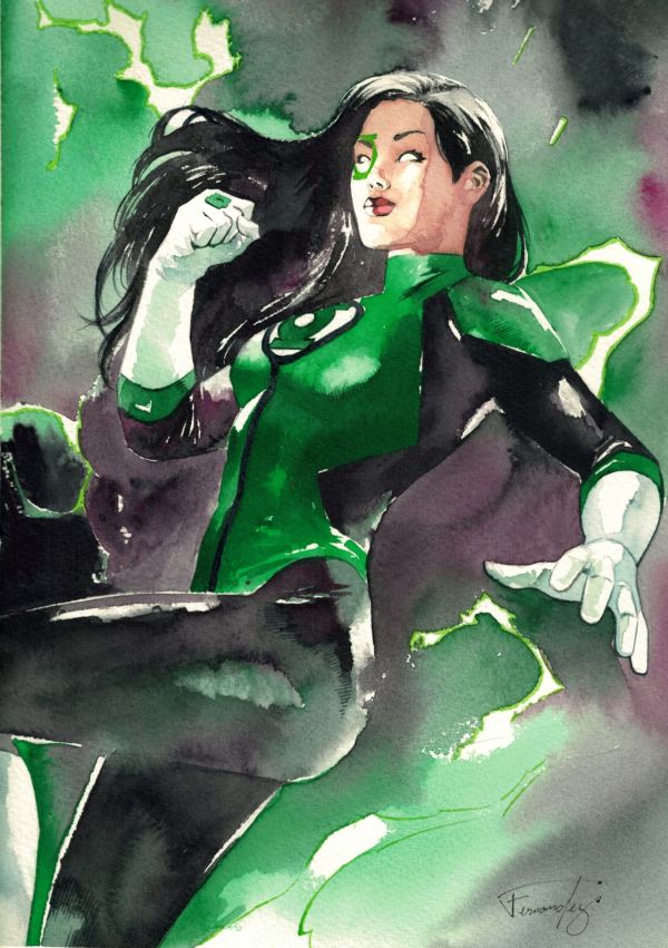 Image for Green Lantern Watercolor Pin-Up