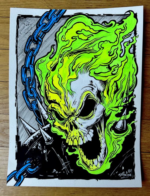 Image for Ghost Rider Bust by Johnpaul Gutierrez