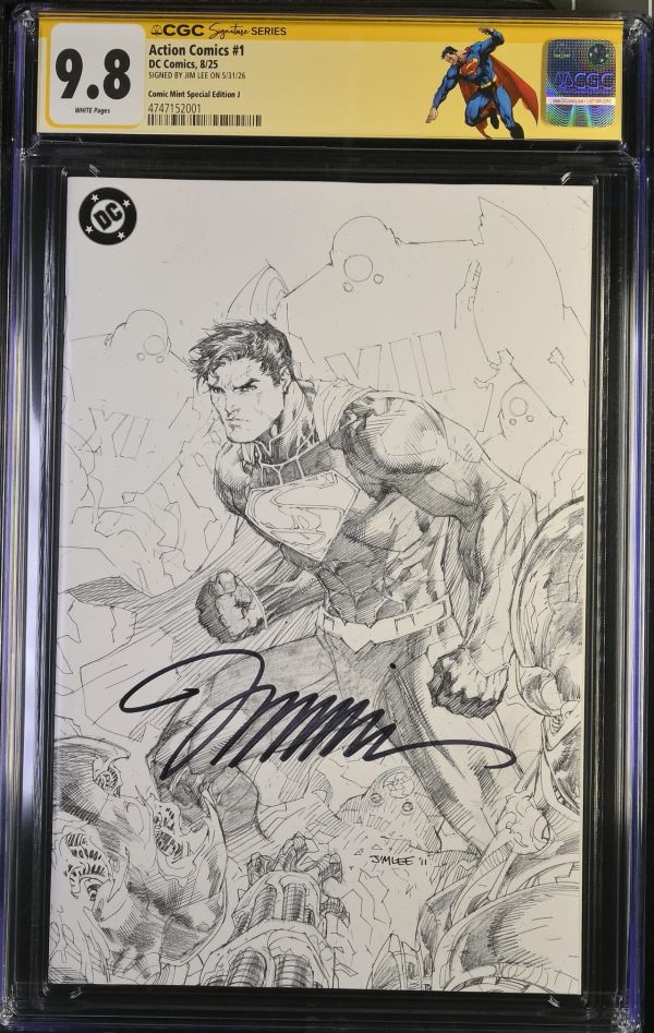 Image for Action Comics #1 CGC 9.8 Signed by Jim Lee