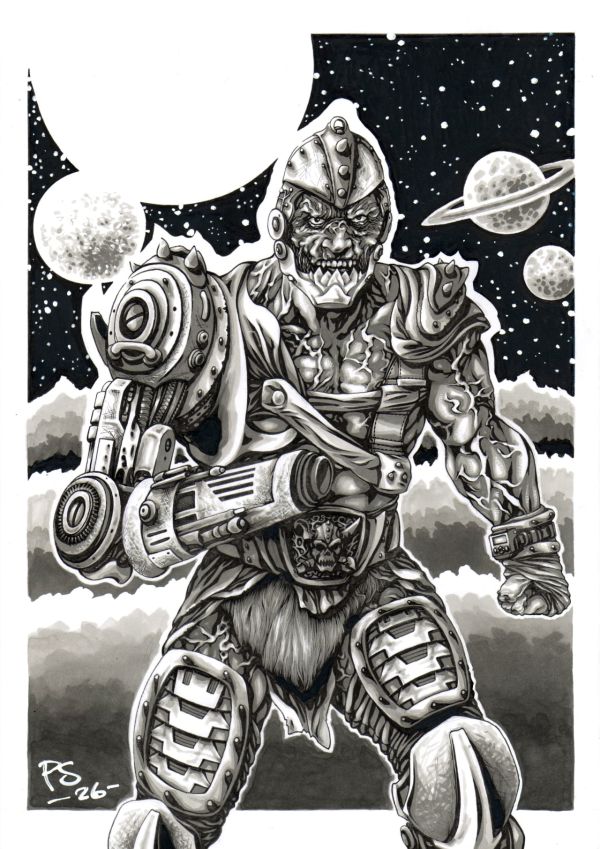 Image for Masters of the Universe - TRAP JAW A4 Original art by PAUL SWAIN