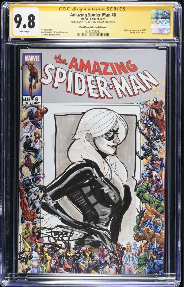 Image for Amazing Spider-Man #6 CGC 9.8 Signed by Terry Dodson