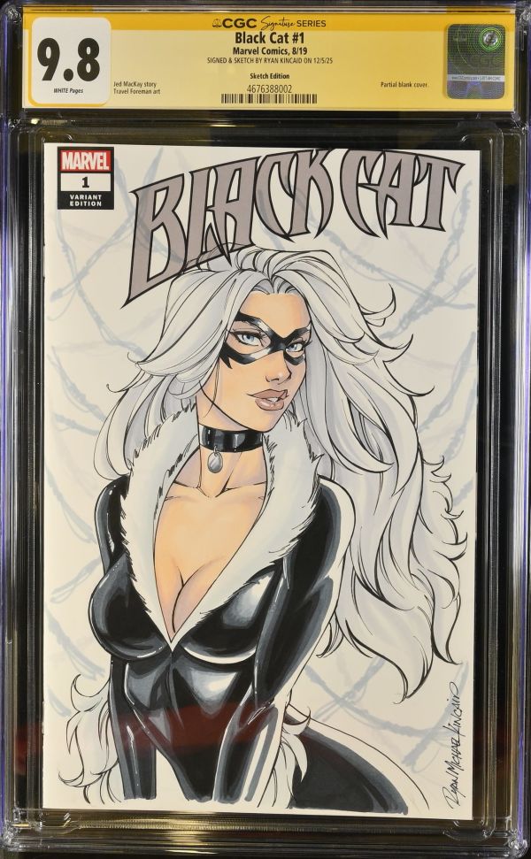 Image for Black Cat #1 CGC 9.8 Signed by Ryan Kincaid